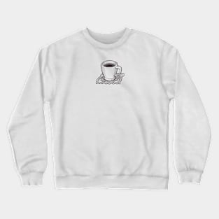 A cup of coffee in vintage style Crewneck Sweatshirt